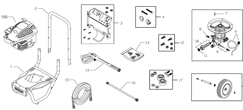 craftsman 2200 psi power washer model 580752180 replacement parts & manual